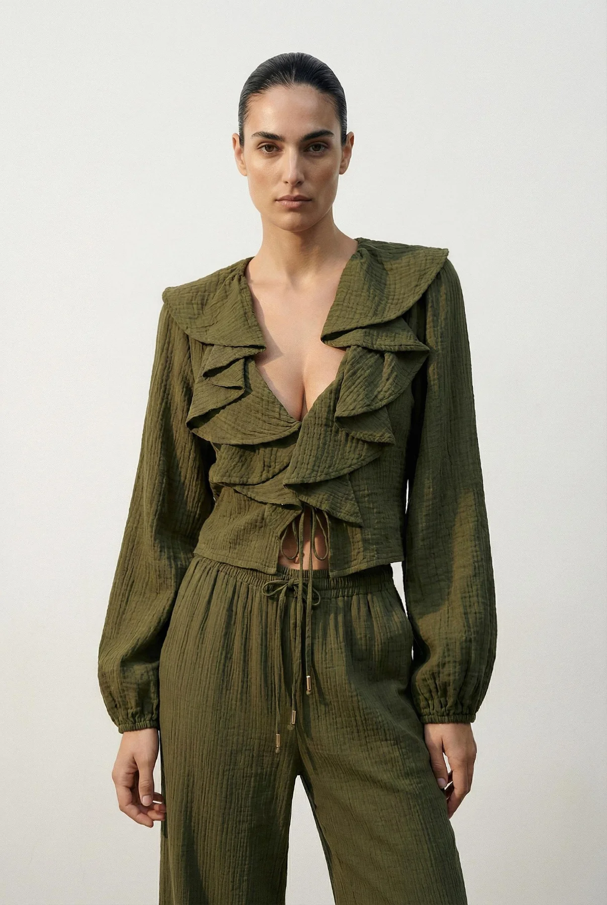 FIRFIRLI CROP BLUZ — Miena Boutique